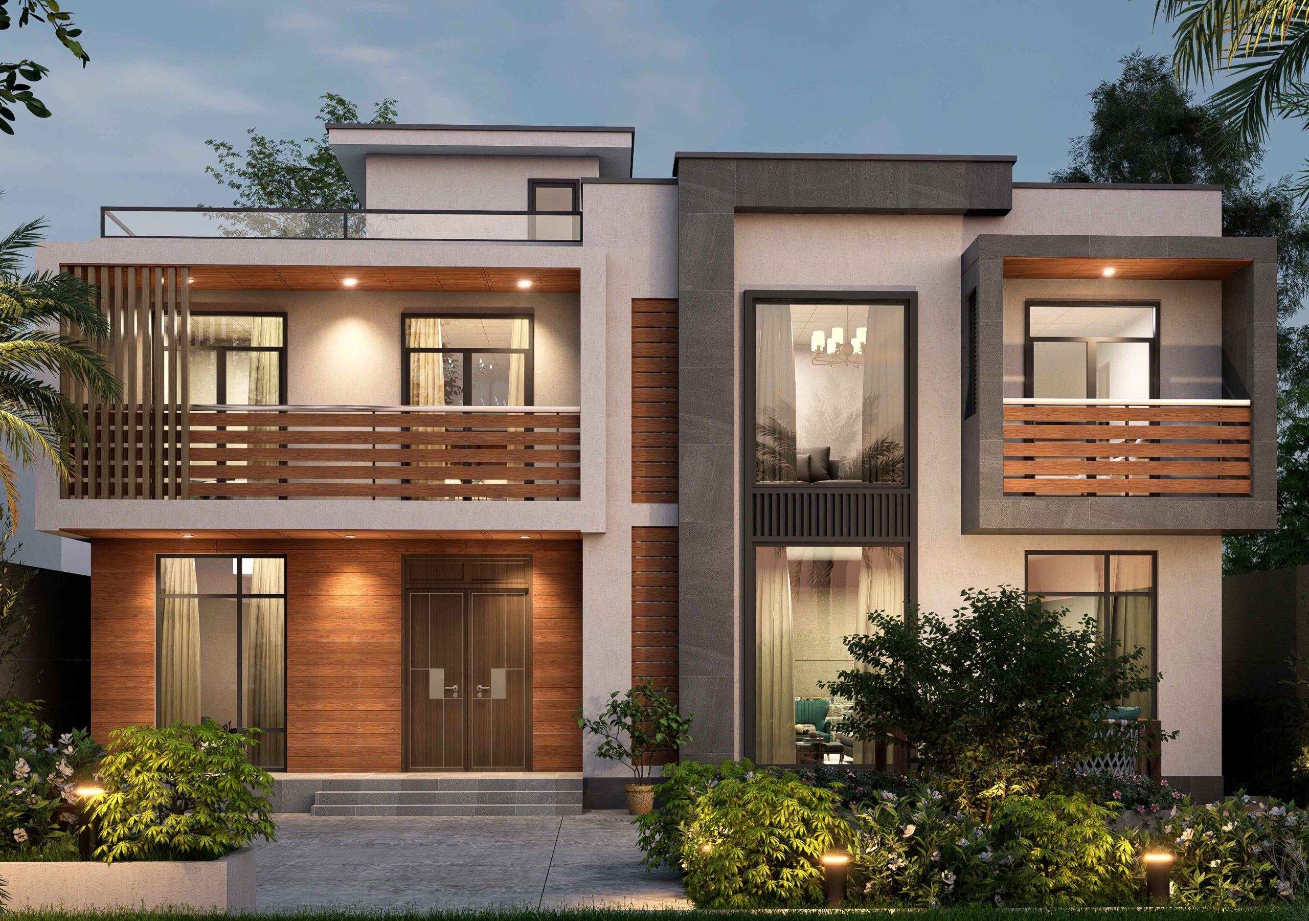 House exterior with Everwood Ultra WPC planks and wood-like finish.